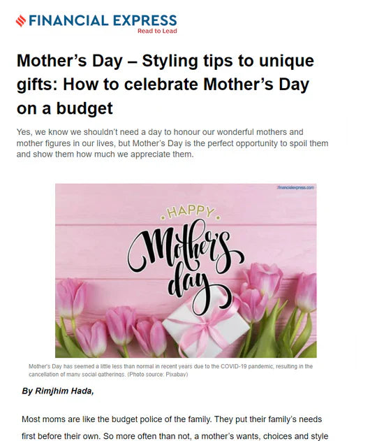 Mother’s Day – Styling tips to unique gifts: How to celebrate Mother’s Day on a...