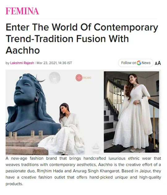 A new-age fashion brand that brings handcrafted luxurious ethnic wear that weaves traditions with contemporary...
