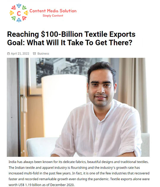 Reaching $100-Billion Textile Exports Goal: What Will It Take To Get There?