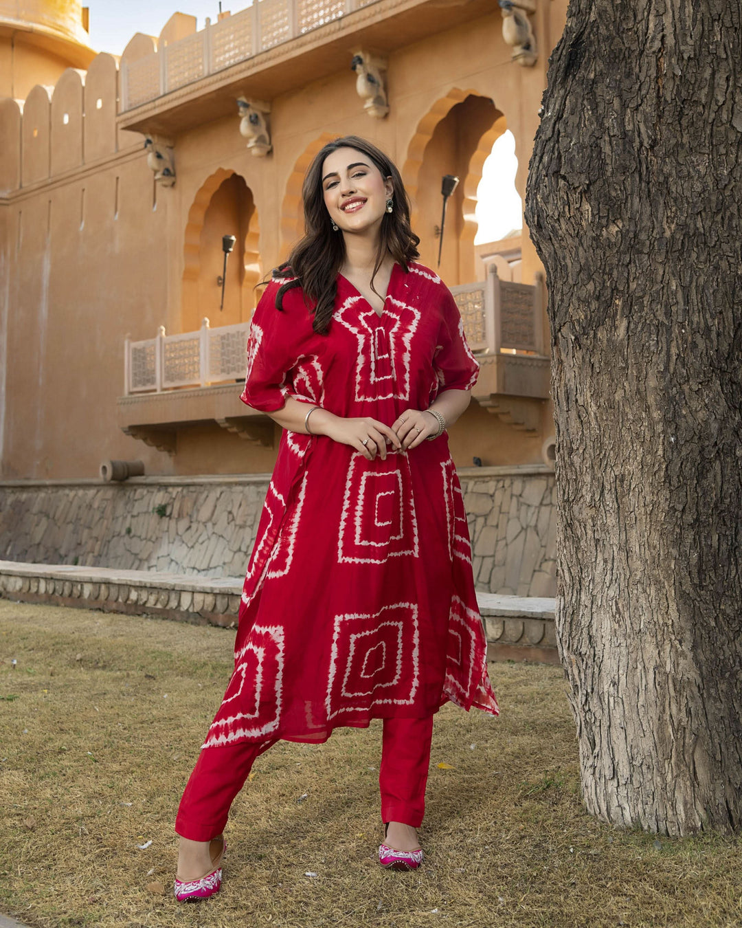 Mabel Silk Tie &amp; Dye Kurta Set