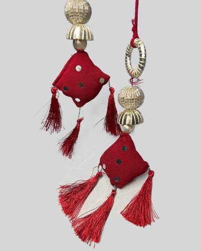 Maroon Blush Embroidered Georgette Suit Set