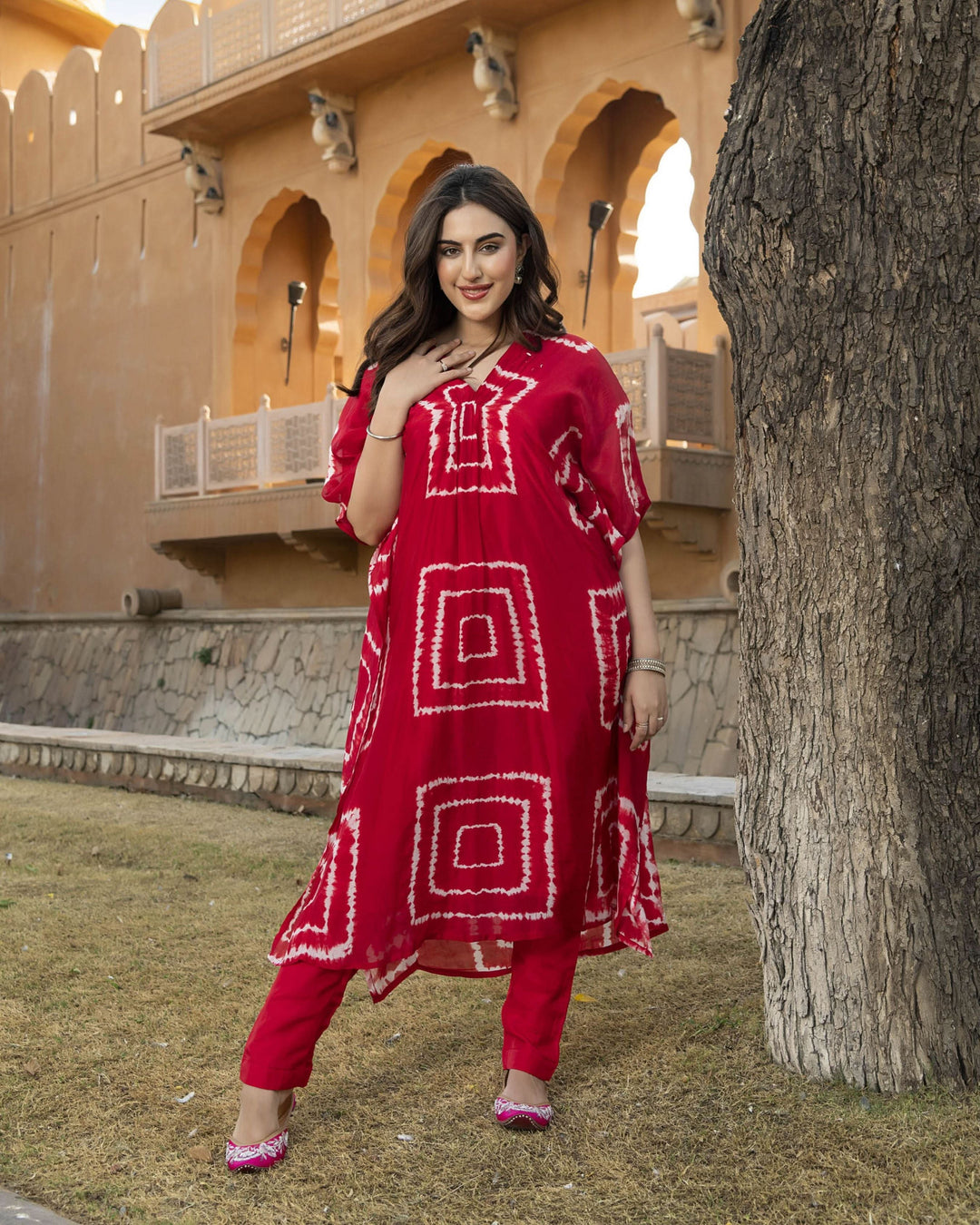 Mabel Silk Tie &amp; Dye Kurta Set