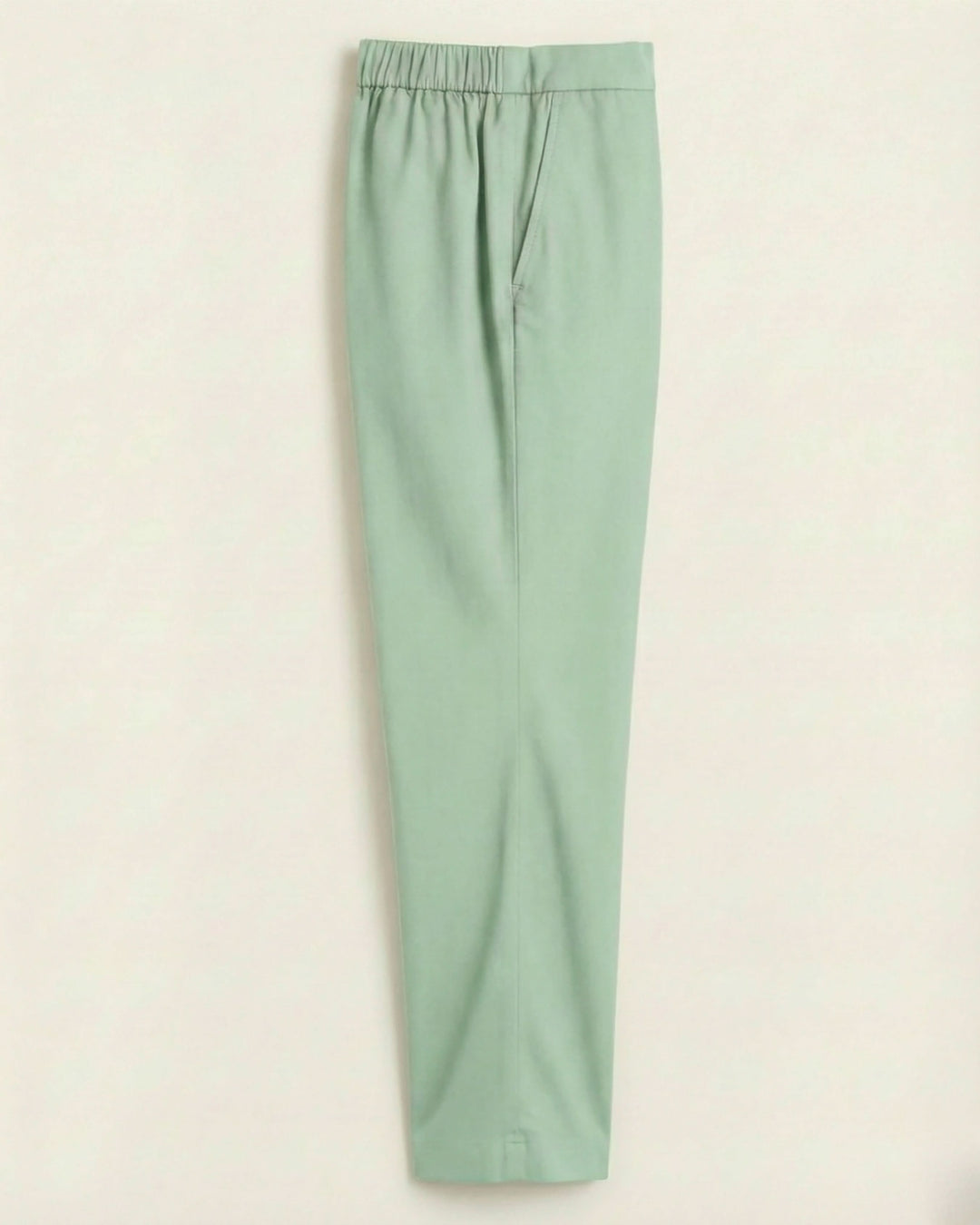 Vidhya Mint Cotton Solid Straight Pants