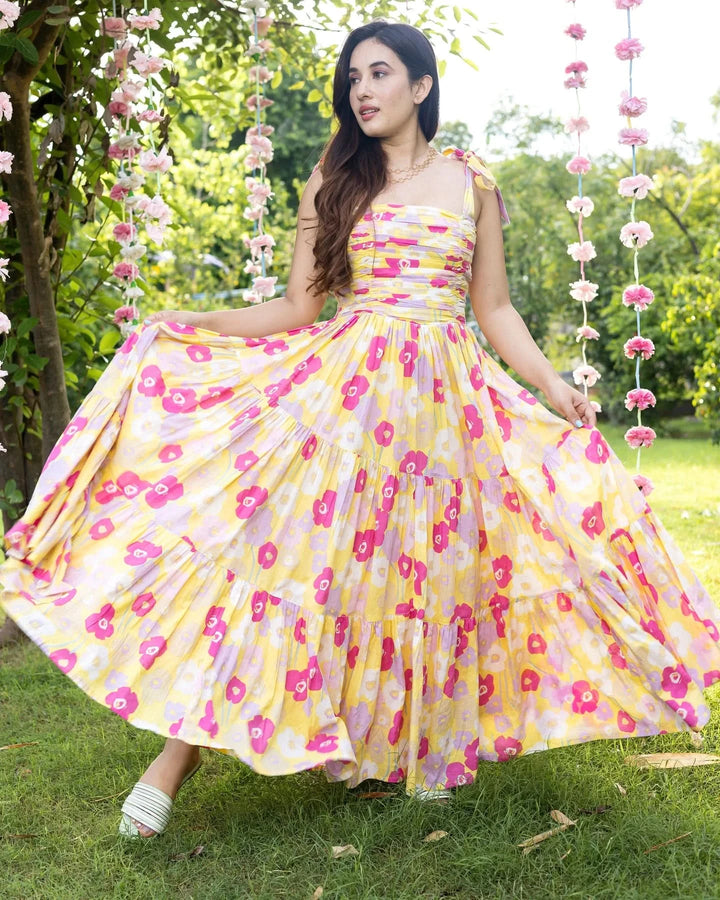 Aferdita Tier Cotton Dress