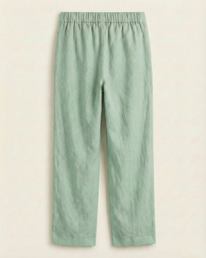 Vidhya Mint Cotton Solid Straight Pants