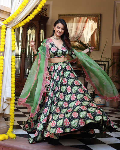 Buy Satin Lehenga Choli Online in India at Best Price Aachho