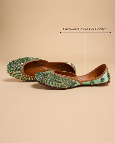 Old Green Handcrafted Jutti