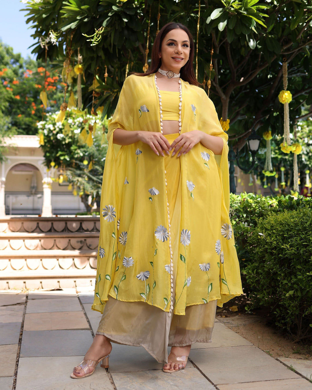 sachin and babi light blue dress 40+ Latest and Trendiest Haldi Dress Inspirations