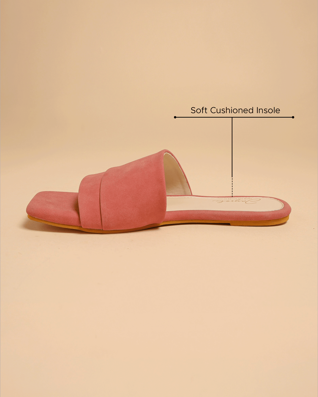 Claret Red Suede Slides