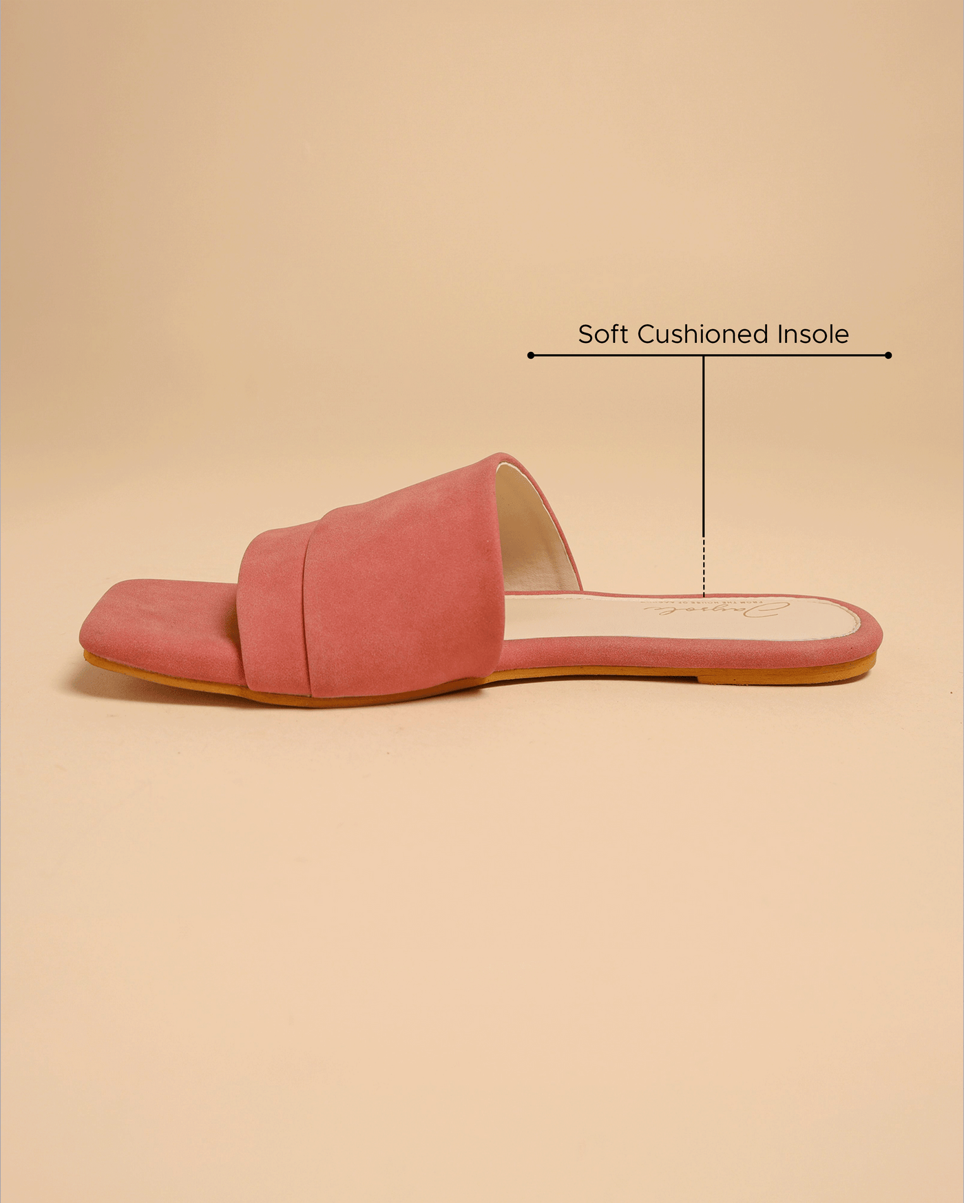 Claret Red Suede Slides