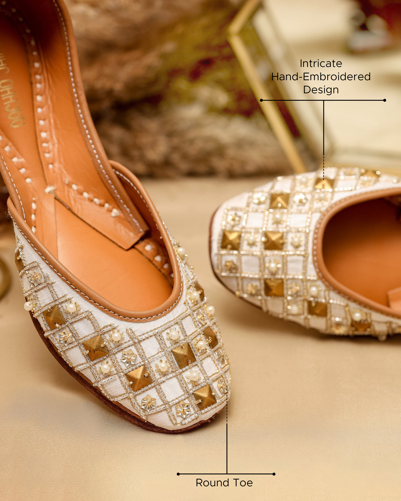 Mirror Haze Handcrafted Jutti