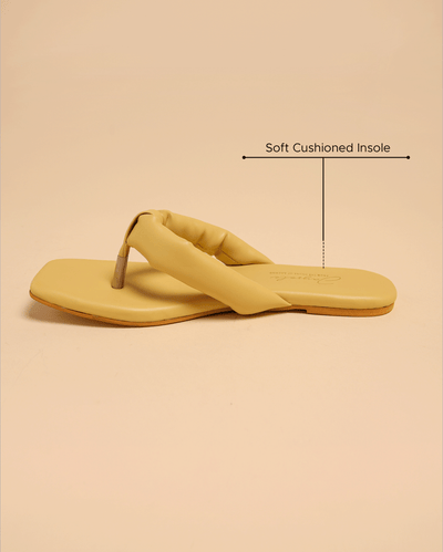 Strawlight Open Toe Flats