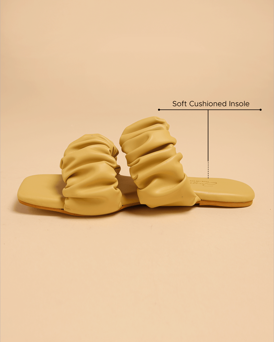 Dusty Cocoon Gathered Flats