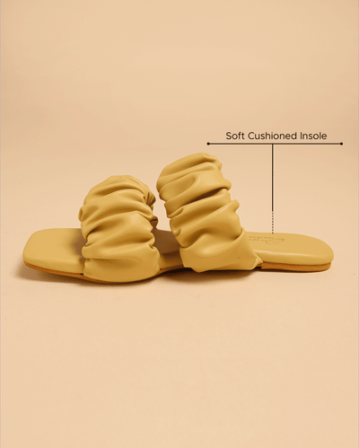 Dusty Cocoon Gathered Flats