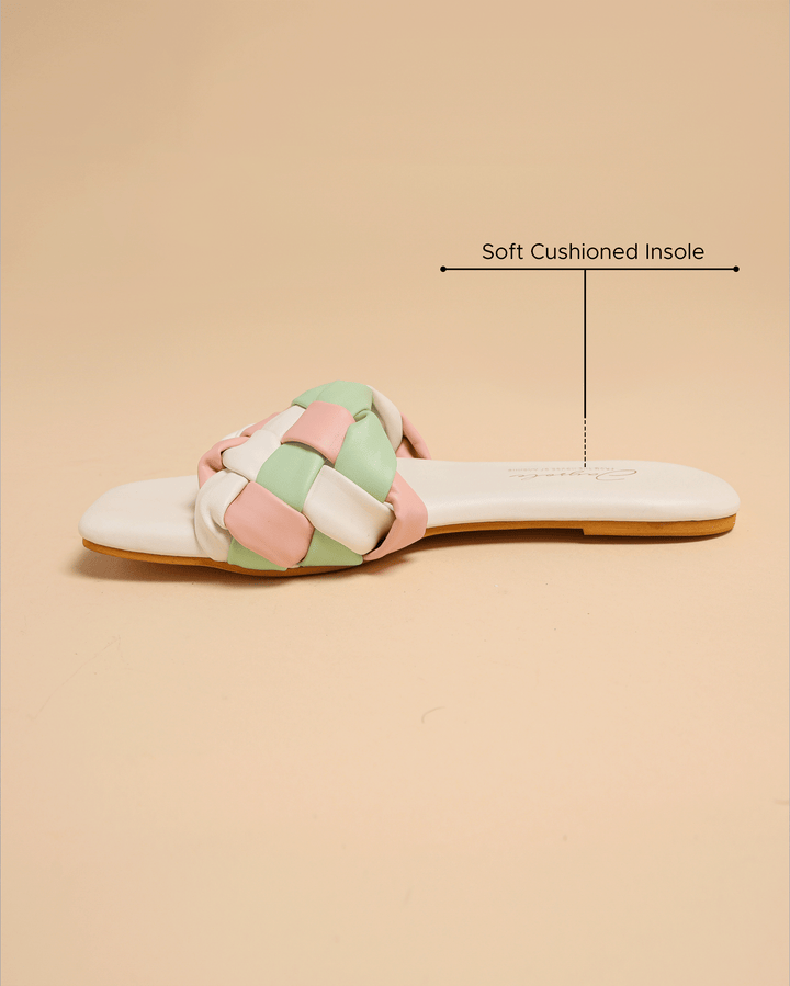 Colourful Mystery Braided Slides