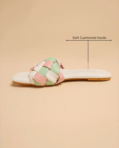 Colourful Mystery Braided Slides