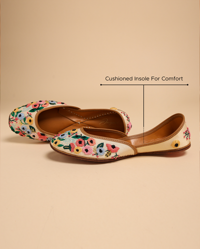 Flower Bae Handcrafted Jutti