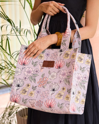 Whimsical Lilac Tote Bag
