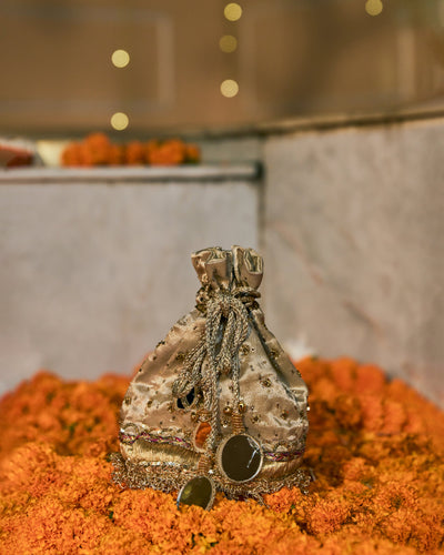 Naqaashi Beige Potli