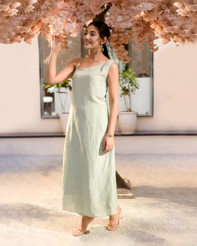 Sonata Green Solid Cotton Coord Set