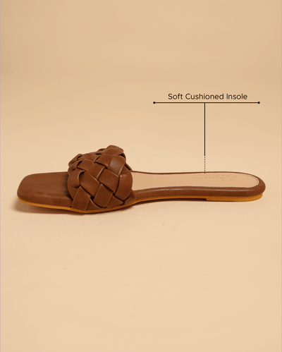 Sand Shell Braided Slides