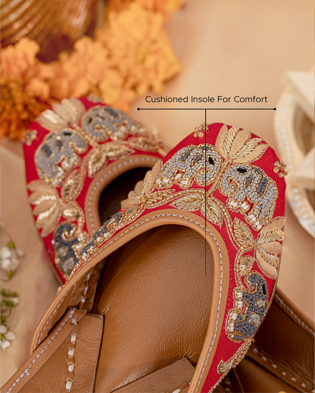 Scarlet Truffle Handcrafted Jutti