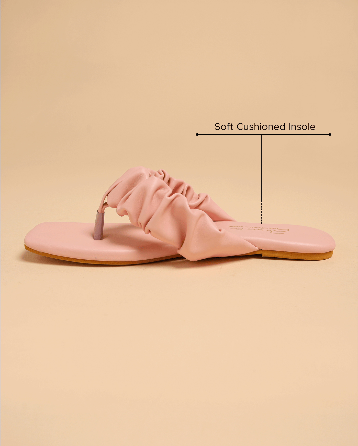 Pink Bachelor Gathered Flats
