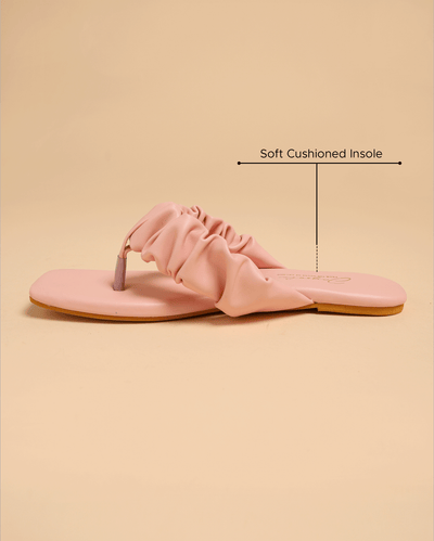 Pink Bachelor Gathered Flats