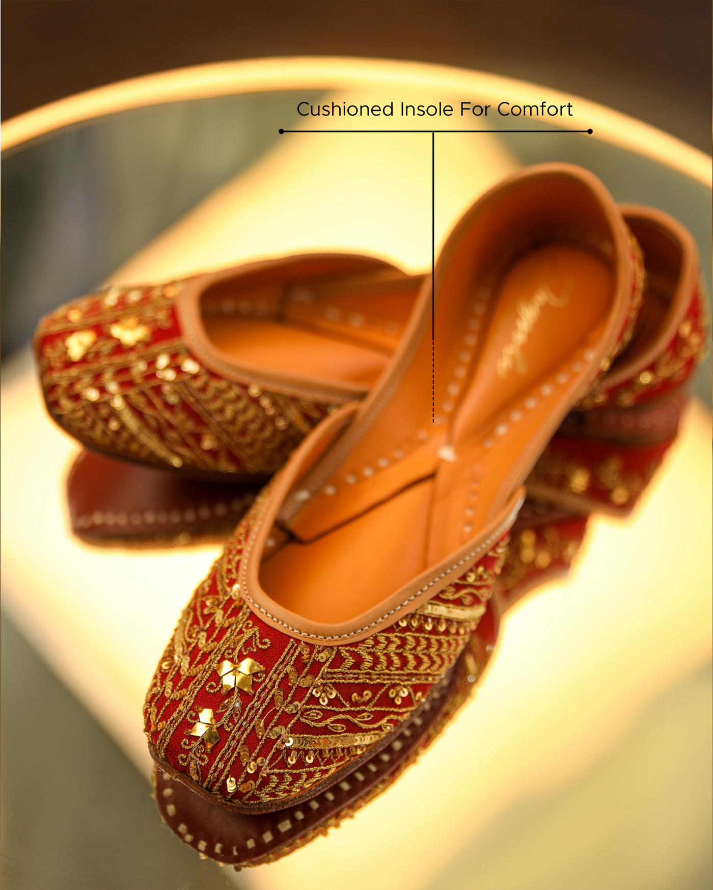 Gleaming Handcrafted Jutti