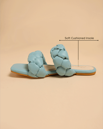 Blue Heron Braided Flats