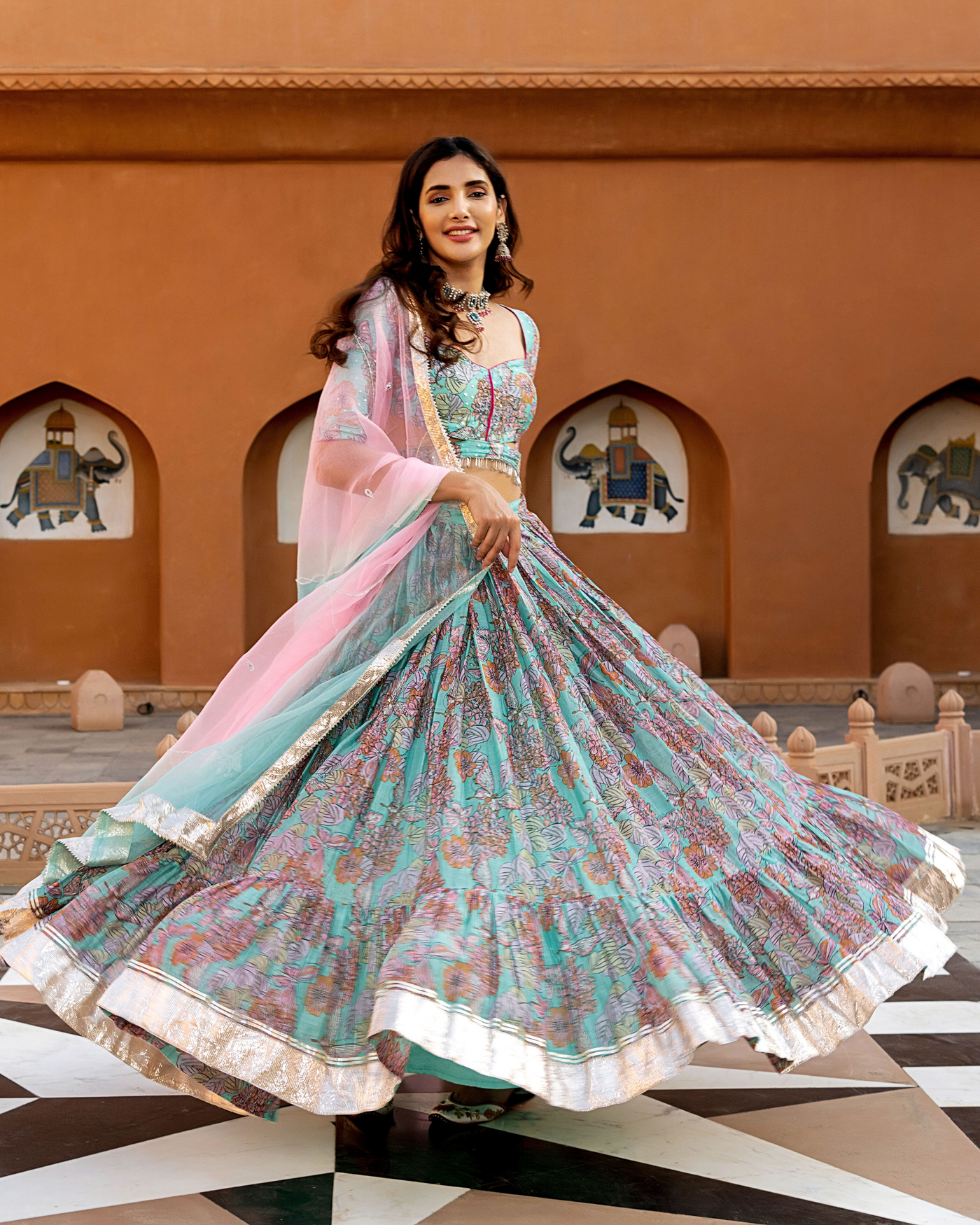 Sangini Chanderi Lehenga Set