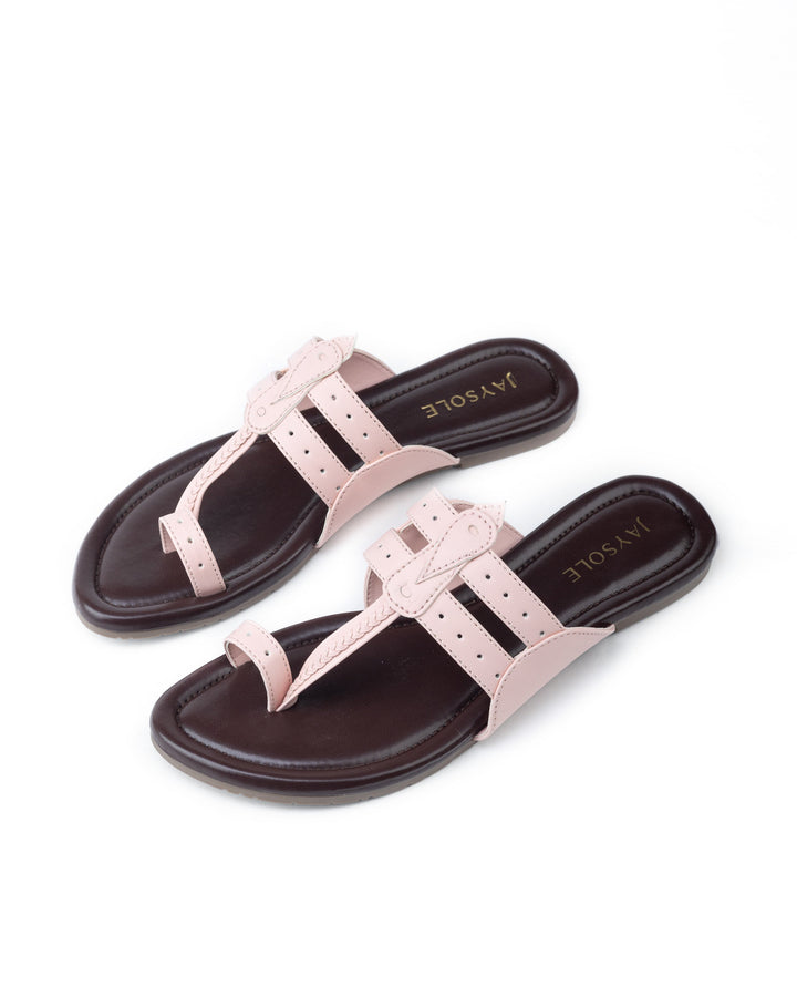 Brownie Brown Kolha Flats
