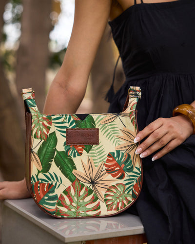 Fescue Cream Sling Bag