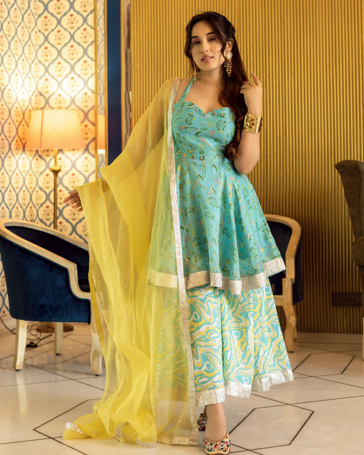 Firosa Chanderi Sharara Set