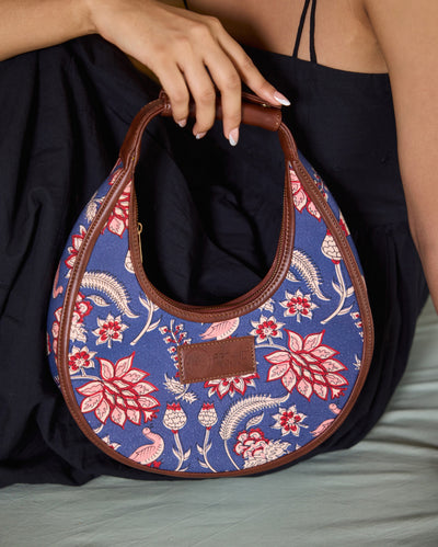 Bluebell Bloom Half Moon Bag