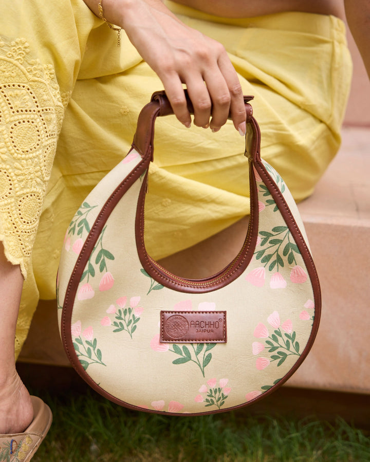 Buttercup Bliss Green Half Moon Bag