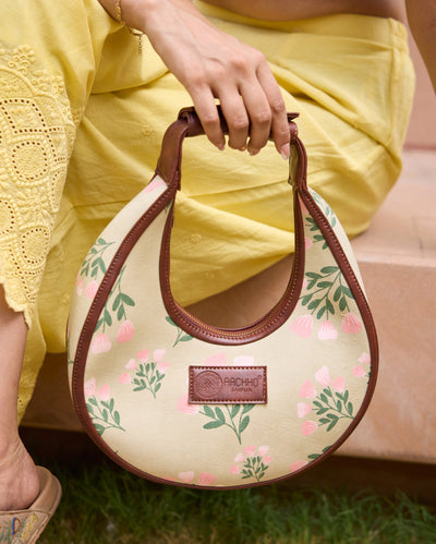 Buttercup Bliss Green Half Moon Bag