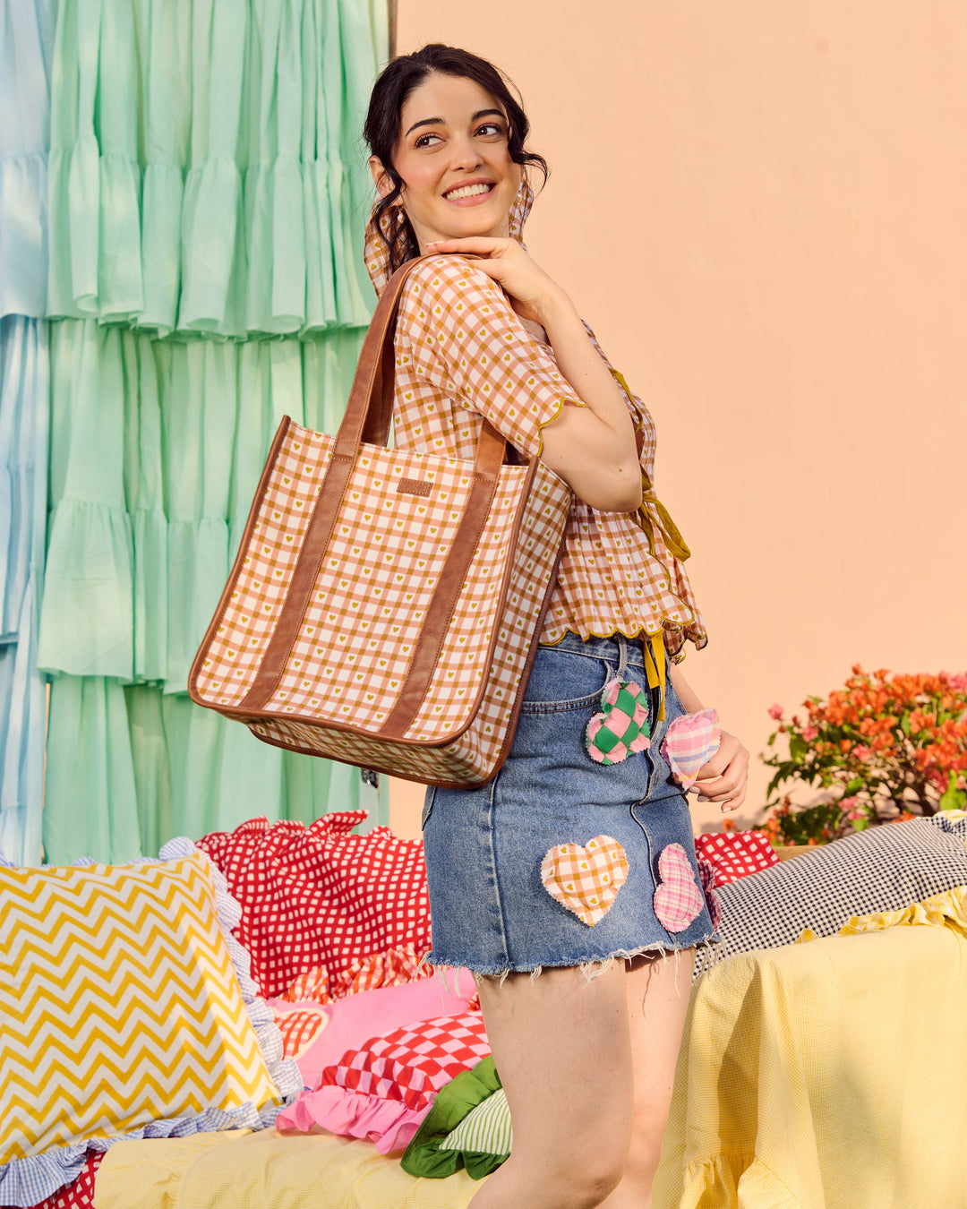 Zivara Brown Tote Bag