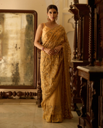 Gayatri Golden Handcrafted Pure Tissue Saree