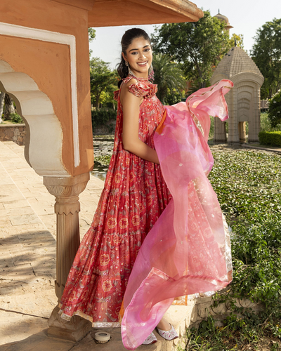 Mira Chanderi Suit Set