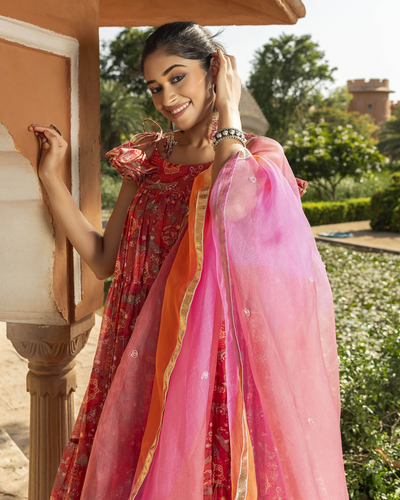 Mira Chanderi Suit Set