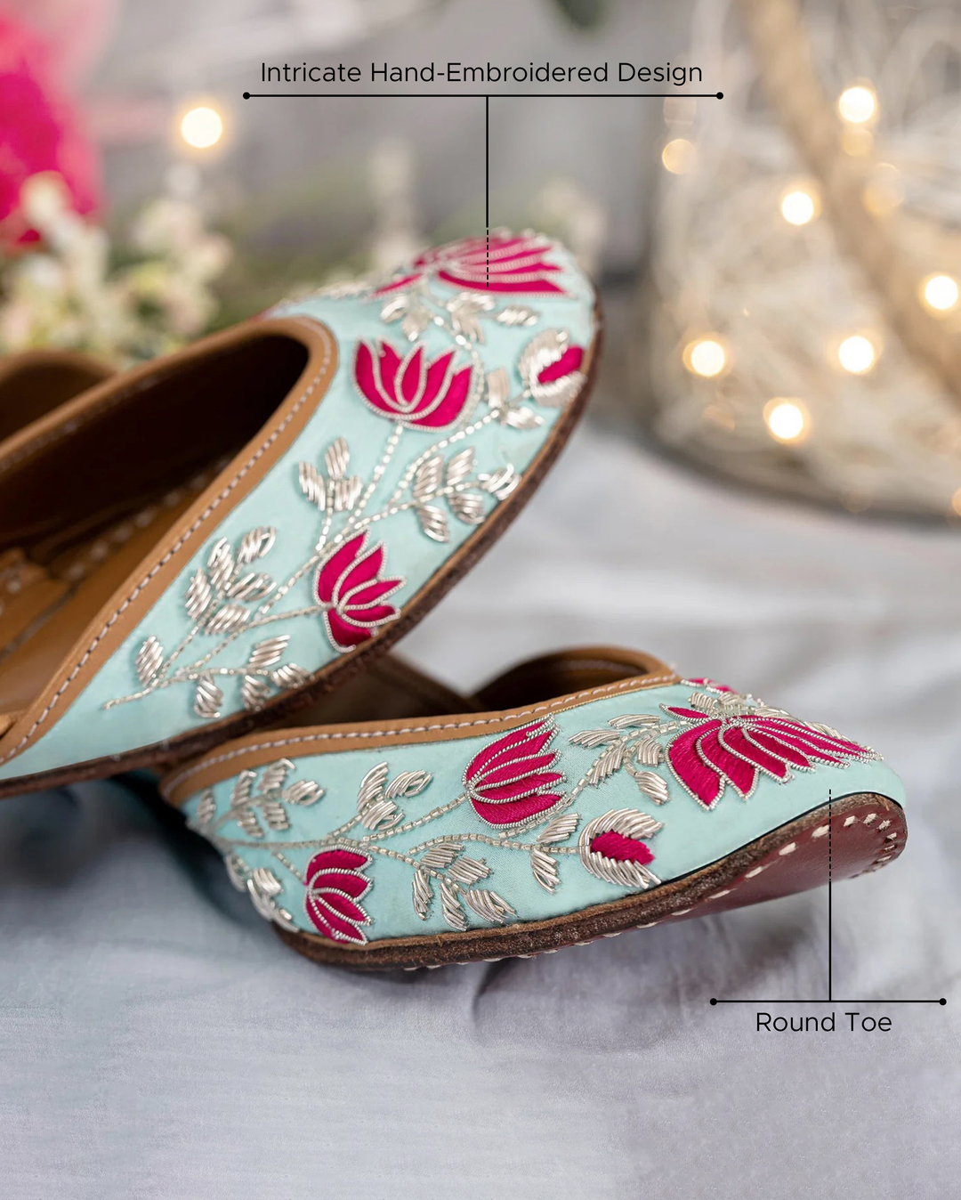 WATER LOTUS HANDCRAFTED JUTTI