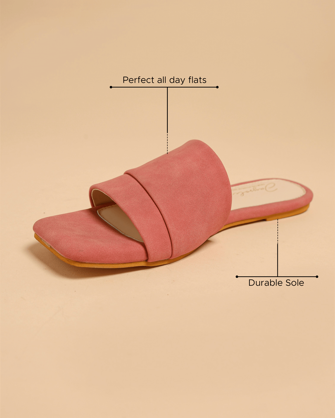 Claret Red Suede Slides