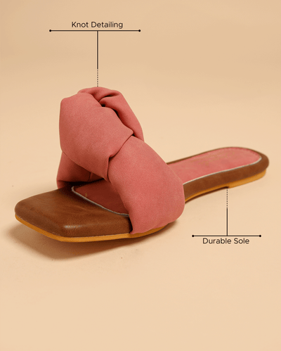 Teaberry Knoted Flats