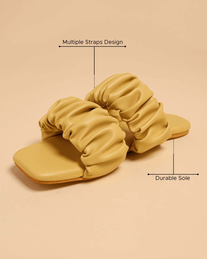 Dusty Cocoon Gathered Flats