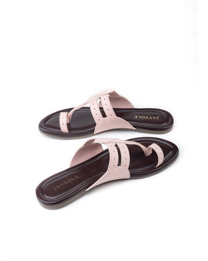 Brownie Brown Kolha Flats