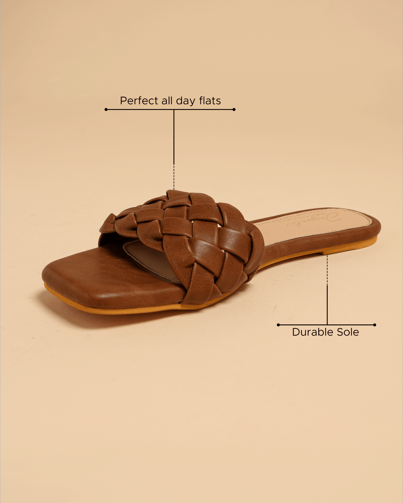 Sand Shell Braided Slides