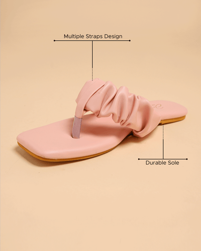 Pink Bachelor Gathered Flats