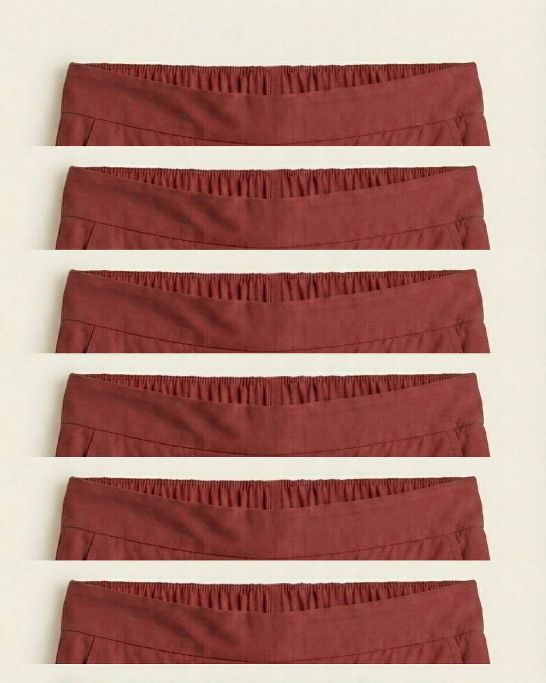 Anna Maroon Cotton Straight Pants
