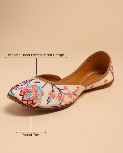 Petal Pink Handcrafted Jutti